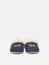 Slippet Luxe Navy Embroided Slippers