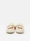 Slippet Luxe Oatmeal Embroided Slippers