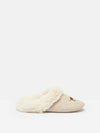 Slippet Luxe Oatmeal Embroided Slippers