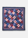 Bloomfield Navy/Burgundy Square Silk Scarf