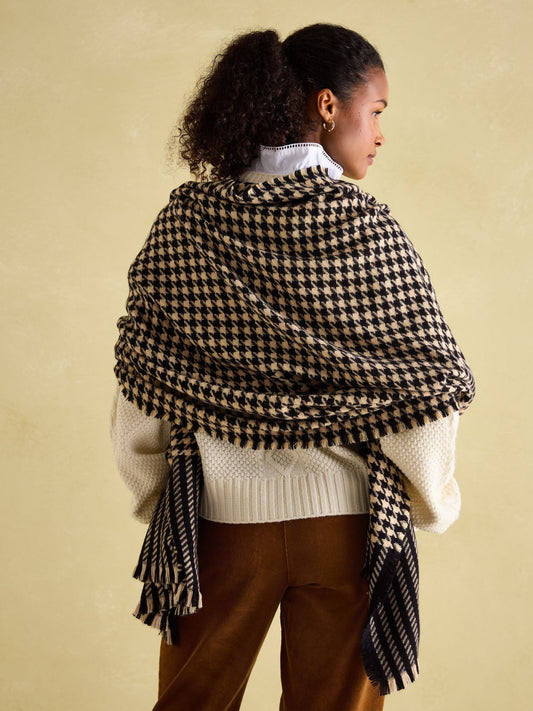 Bracewell Black & Brown Blanket Scarf