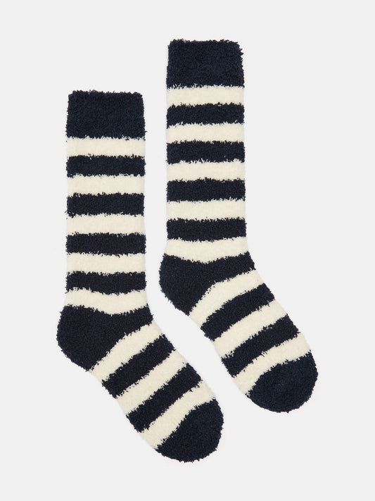 Women's Fluffy Navy Socks