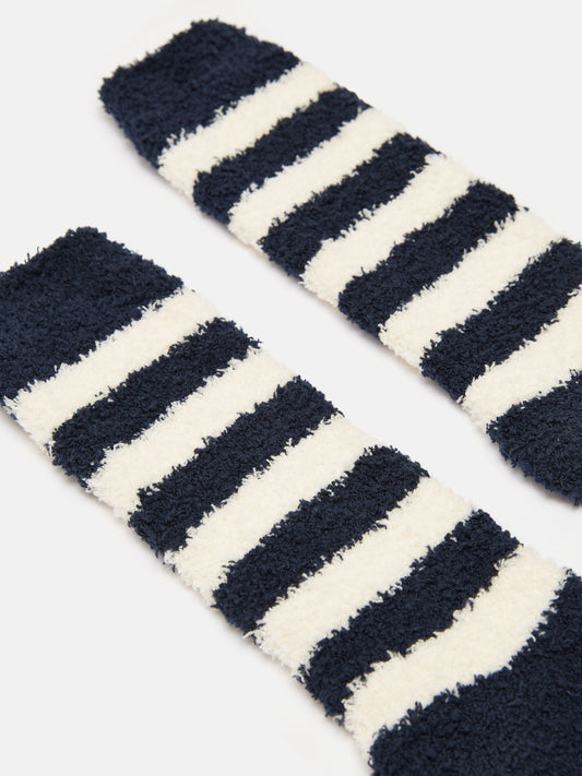 Women's Fluffy Navy Socks