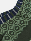 Kingsbury Navy/Khaki Pack of Two Socks