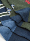 Kingsbury Green/Navy Pack of Two Socks