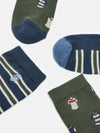 Kingsbury Green/Navy Pack of Two Socks