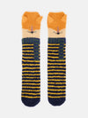 Men's Fluffy Navy Fox Socks