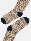 Alby Cream/Blue Fair Isle Socks