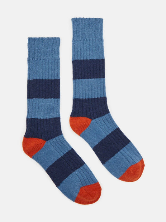 Gibson Blue/Navy Striped Socks