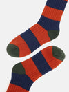 Gibson Orange/Navy Striped Socks