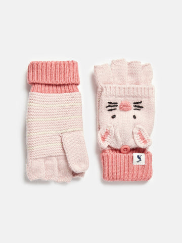 Carey Pink Bunny Character Gloves