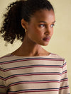 New Harbour Oat multi Boat Neck Breton Top