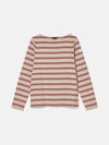 New Harbour Oat multi Boat Neck Breton Top