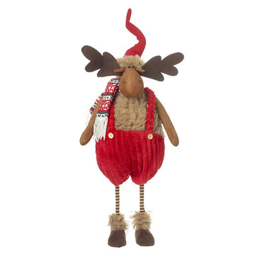 TALL MOOSE IN RED DUNGAREES