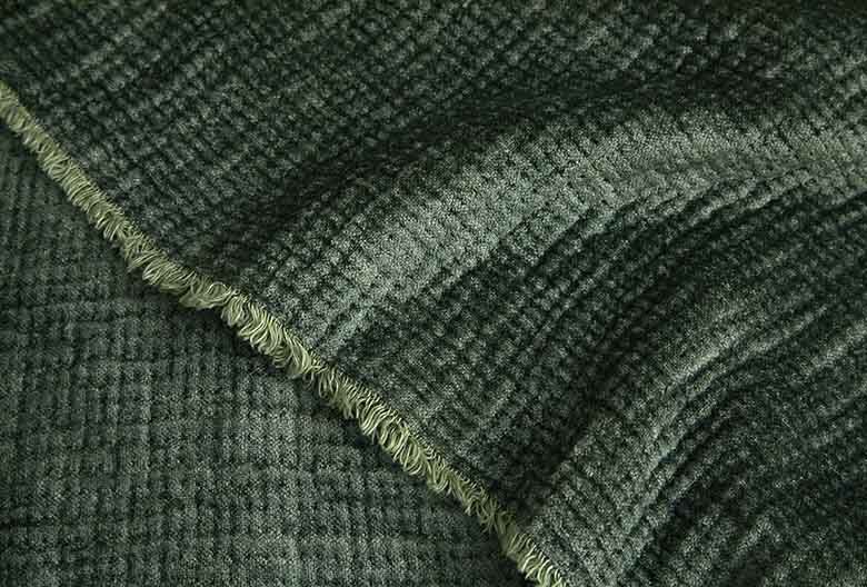 Ribbed chenille throw eucalyptus