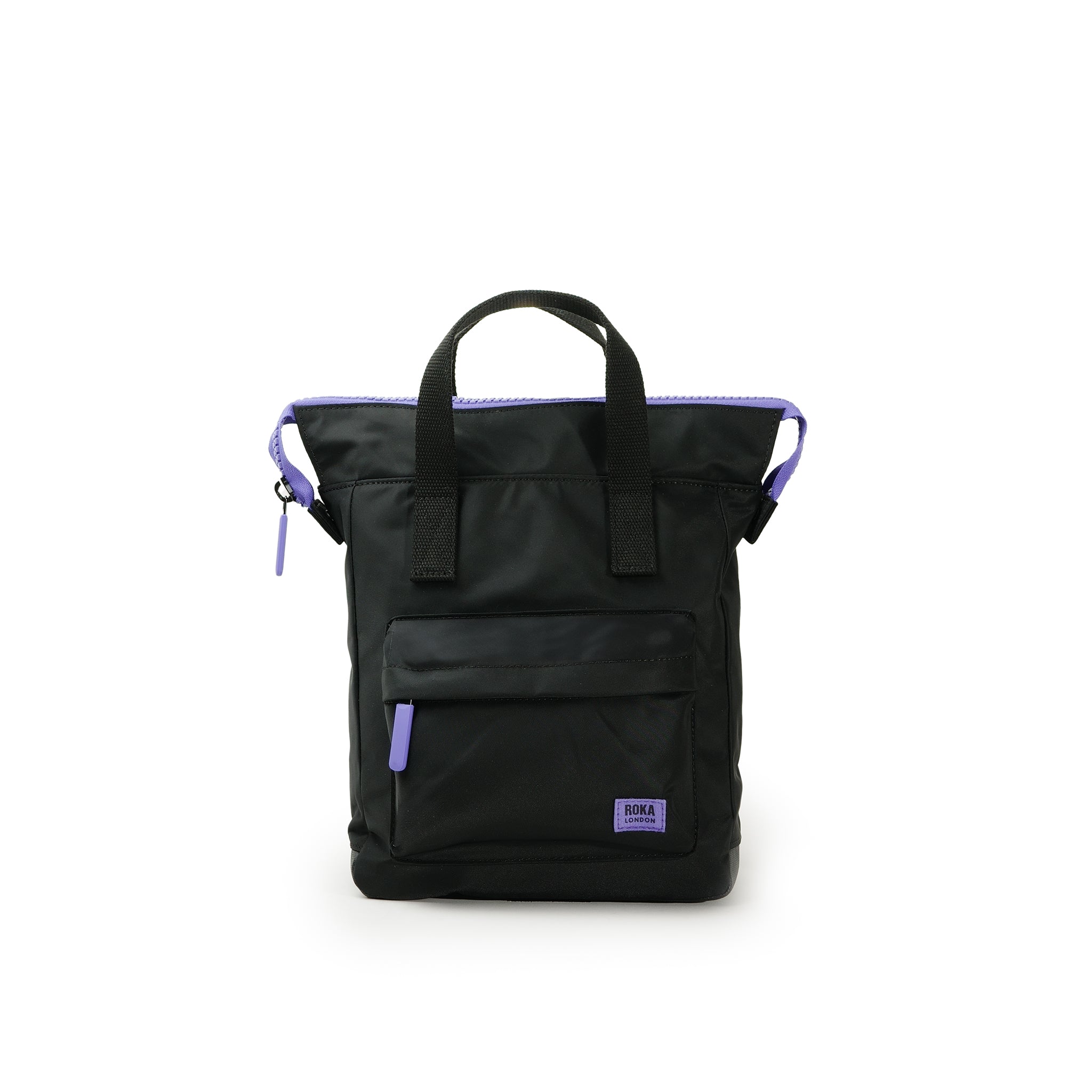 All Black Bantry Backpack Small Recycled Nylon - Simple Purple