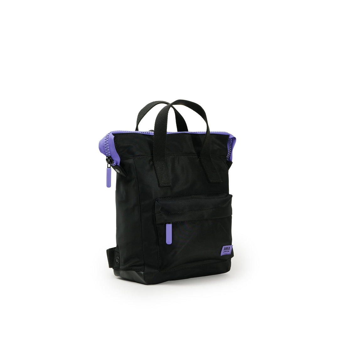 All Black Bantry Backpack Small Recycled Nylon - Simple Purple