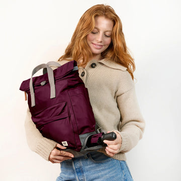 Bayswater Umbrella Backpack Medium Recycled Nylon - Plum
