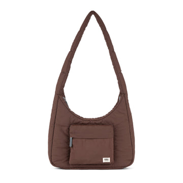 Belsize Crossbody Bag Medium Taslon - Chocolate
