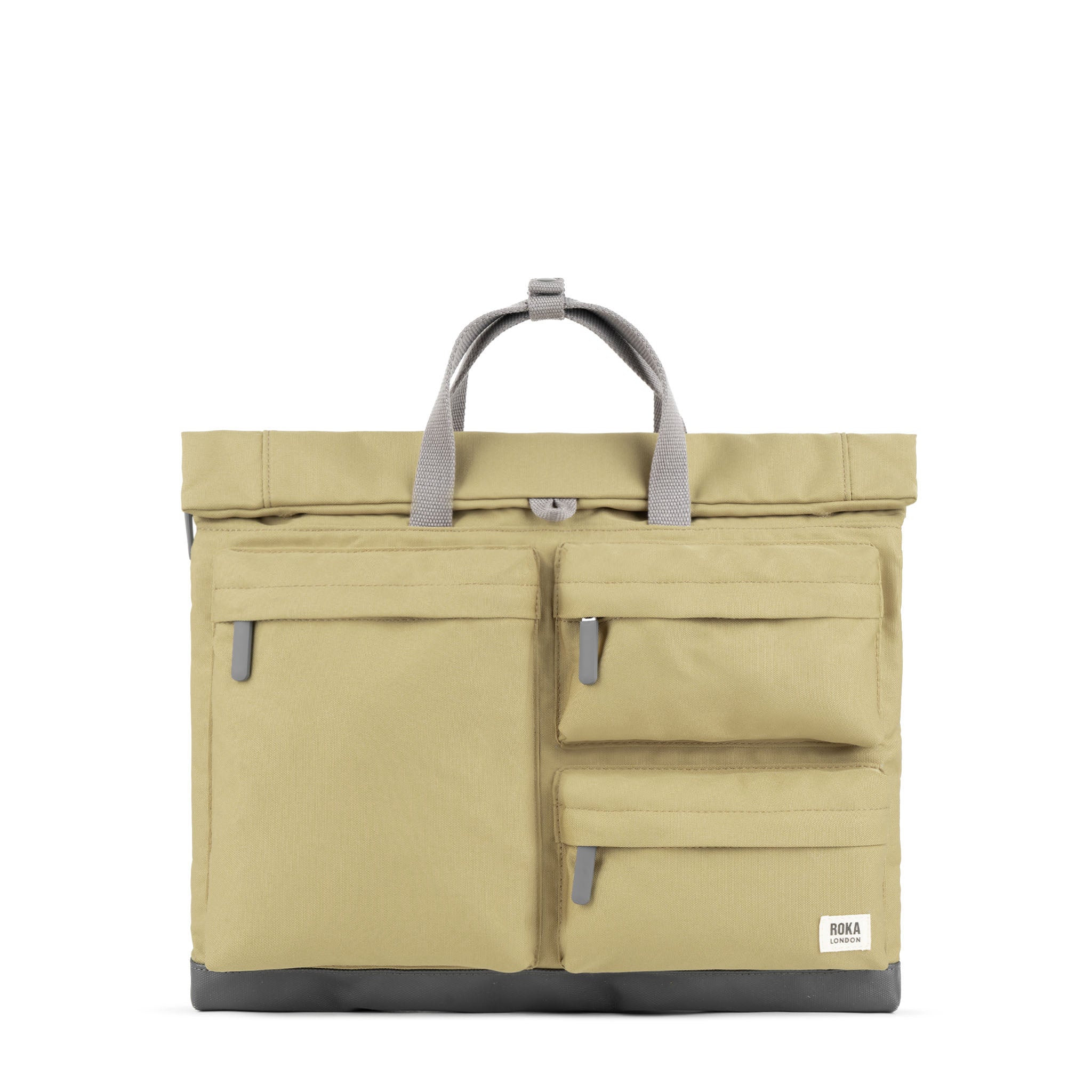 Blackfriars Messenger Bag Large Recycled Canvas - Khaki