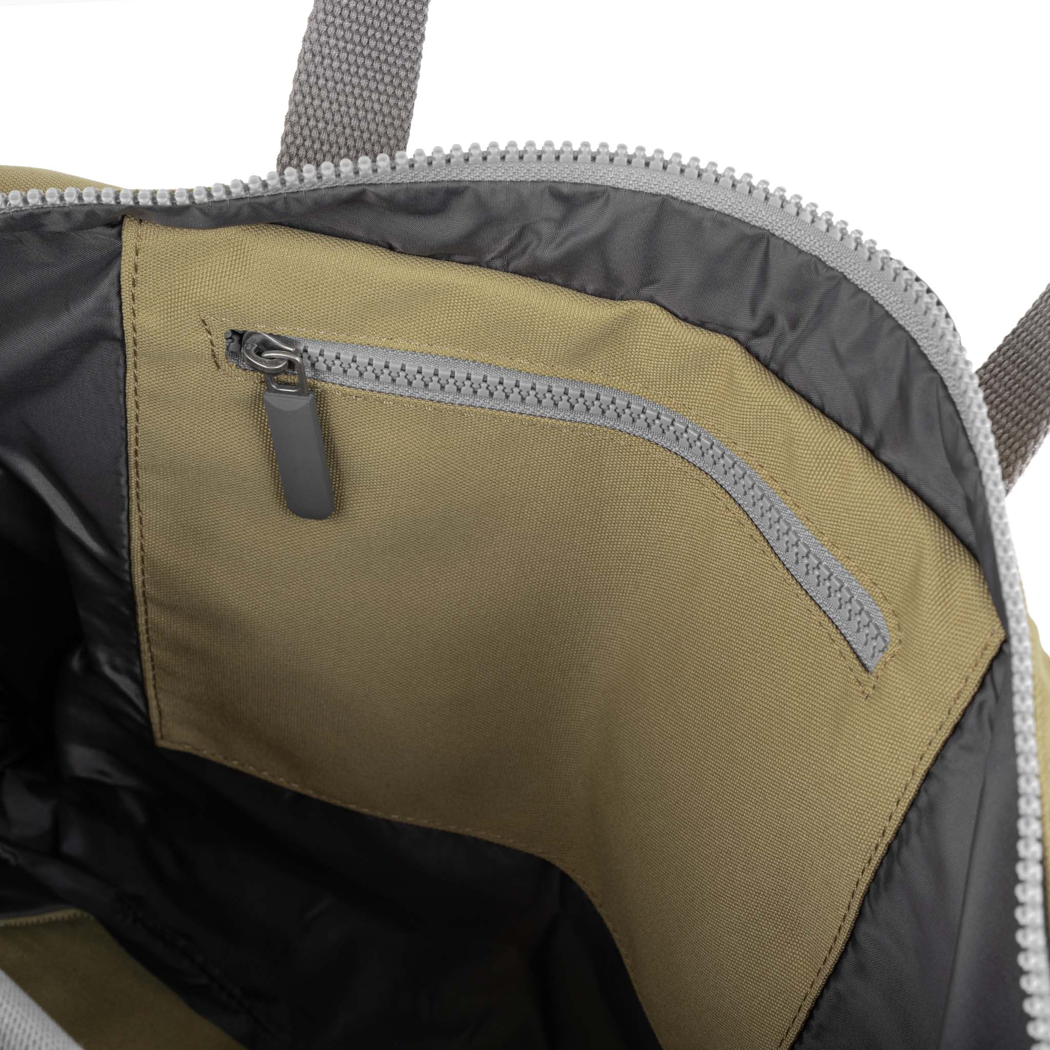 Blackfriars Messenger Bag Large Recycled Canvas - Khaki