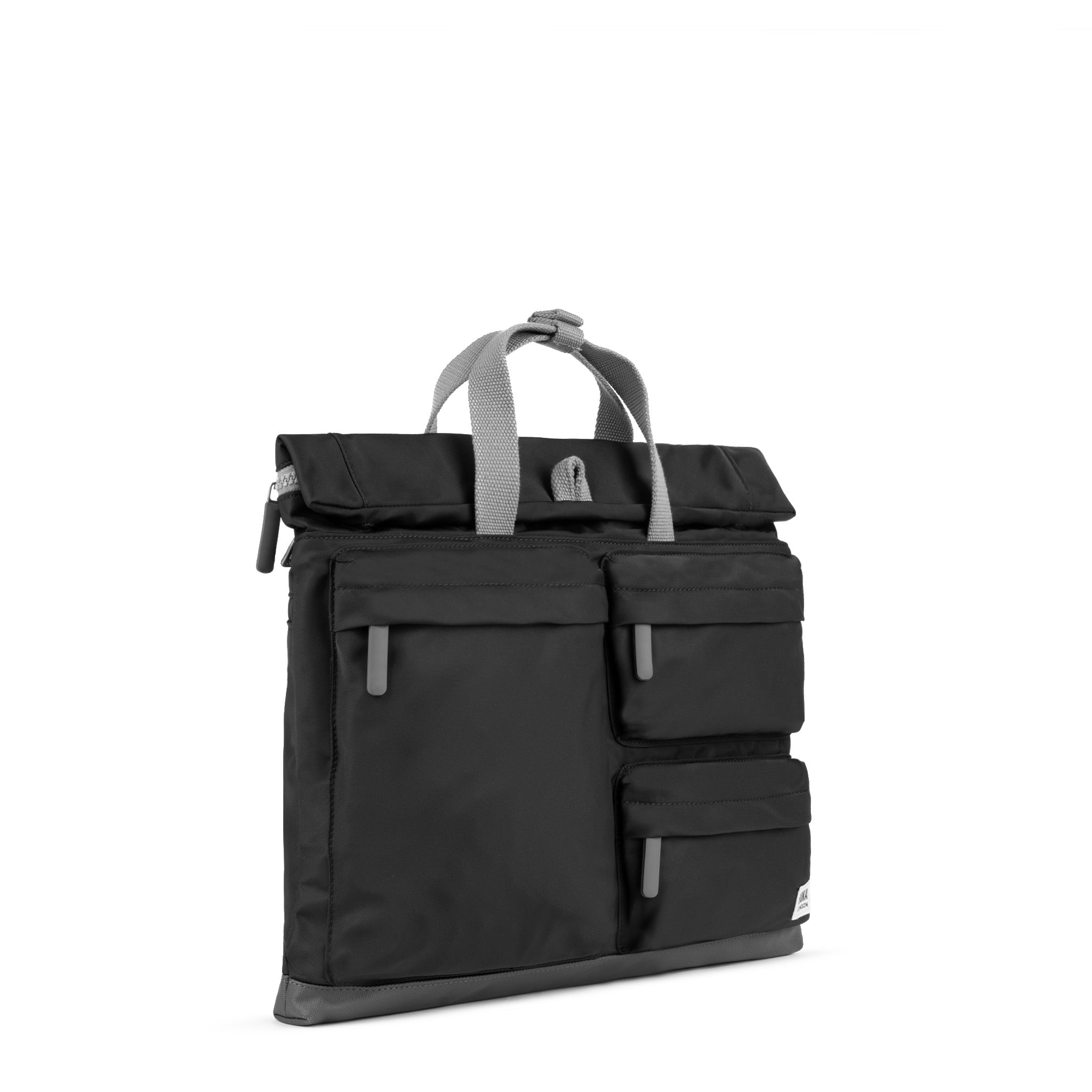 Blackfriars Messenger Bag Large Recycled Nylon - Black