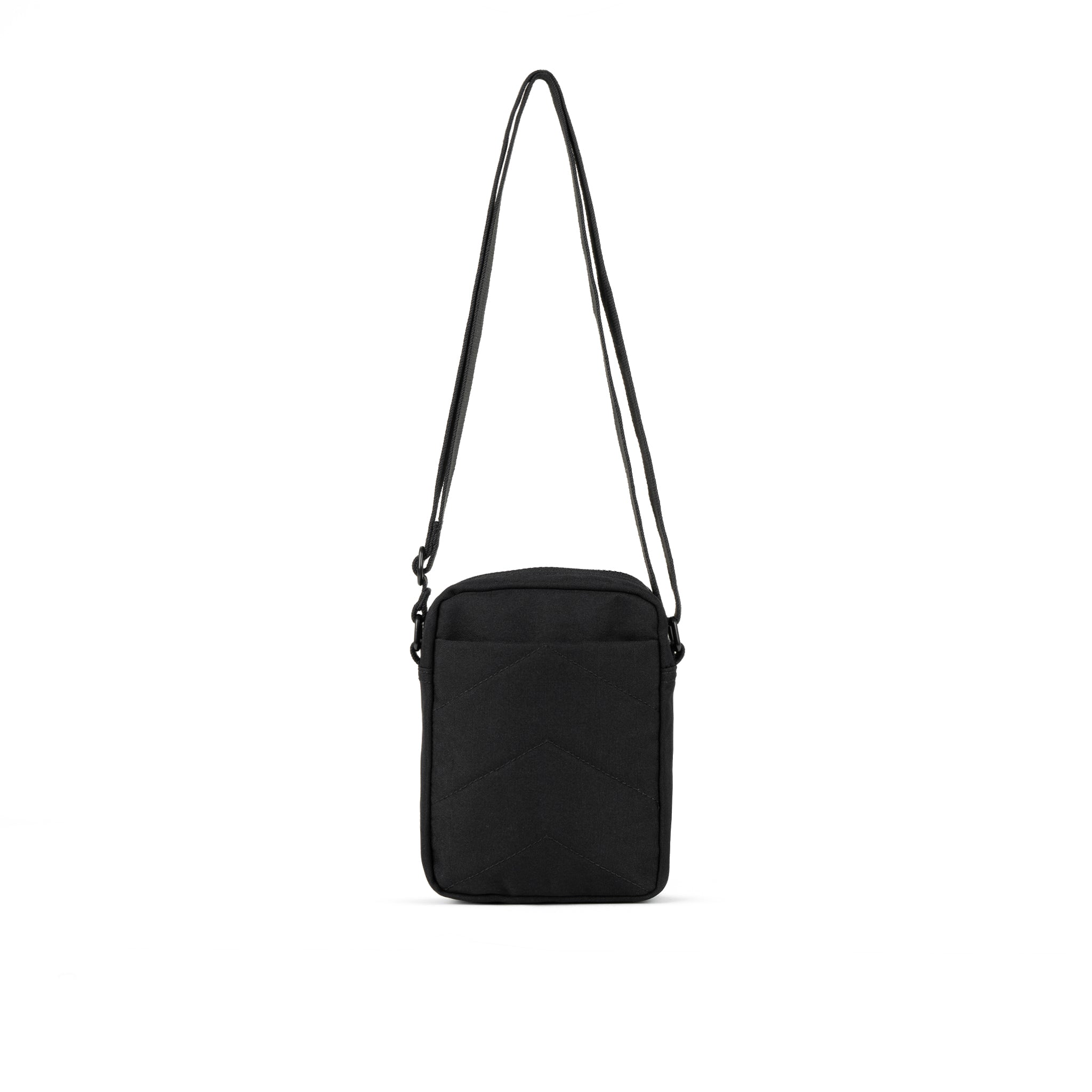 All Black Bond Pocket Crossbody Bag Recycled Canvas - Black