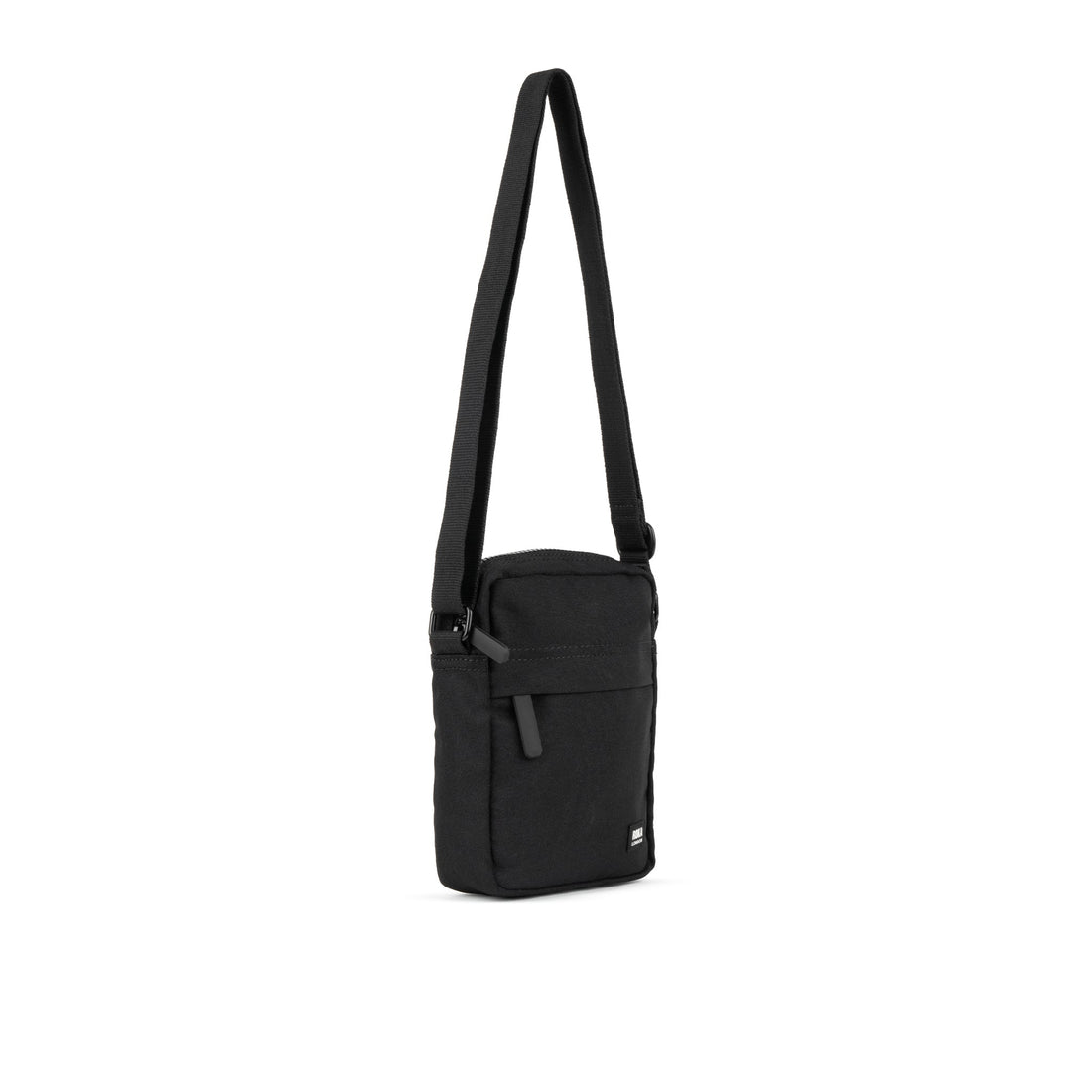 All Black Bond Pocket Crossbody Bag Recycled Canvas - Black