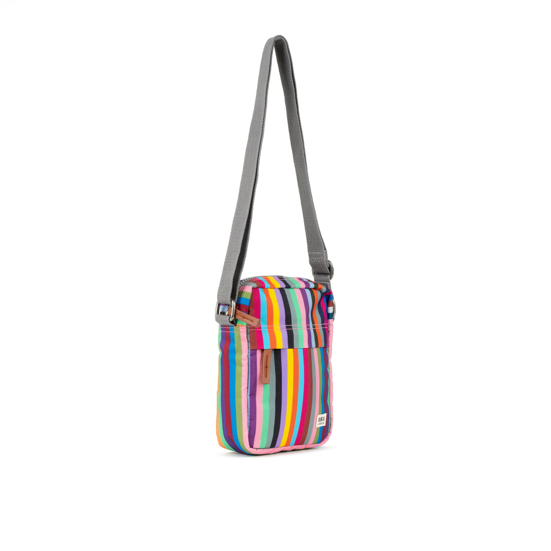 Bond Pocket Crossbody Bag Recycled Canvas - Multi Stripe