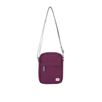 Bond Pocket Crossbody Bag Small Recycled Canvas - Cherry Lacquer