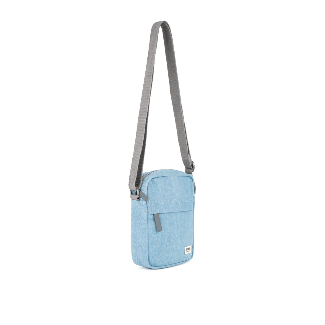 Bond Pocket Crossbody Bag Small Recycled Canvas - Light Denim