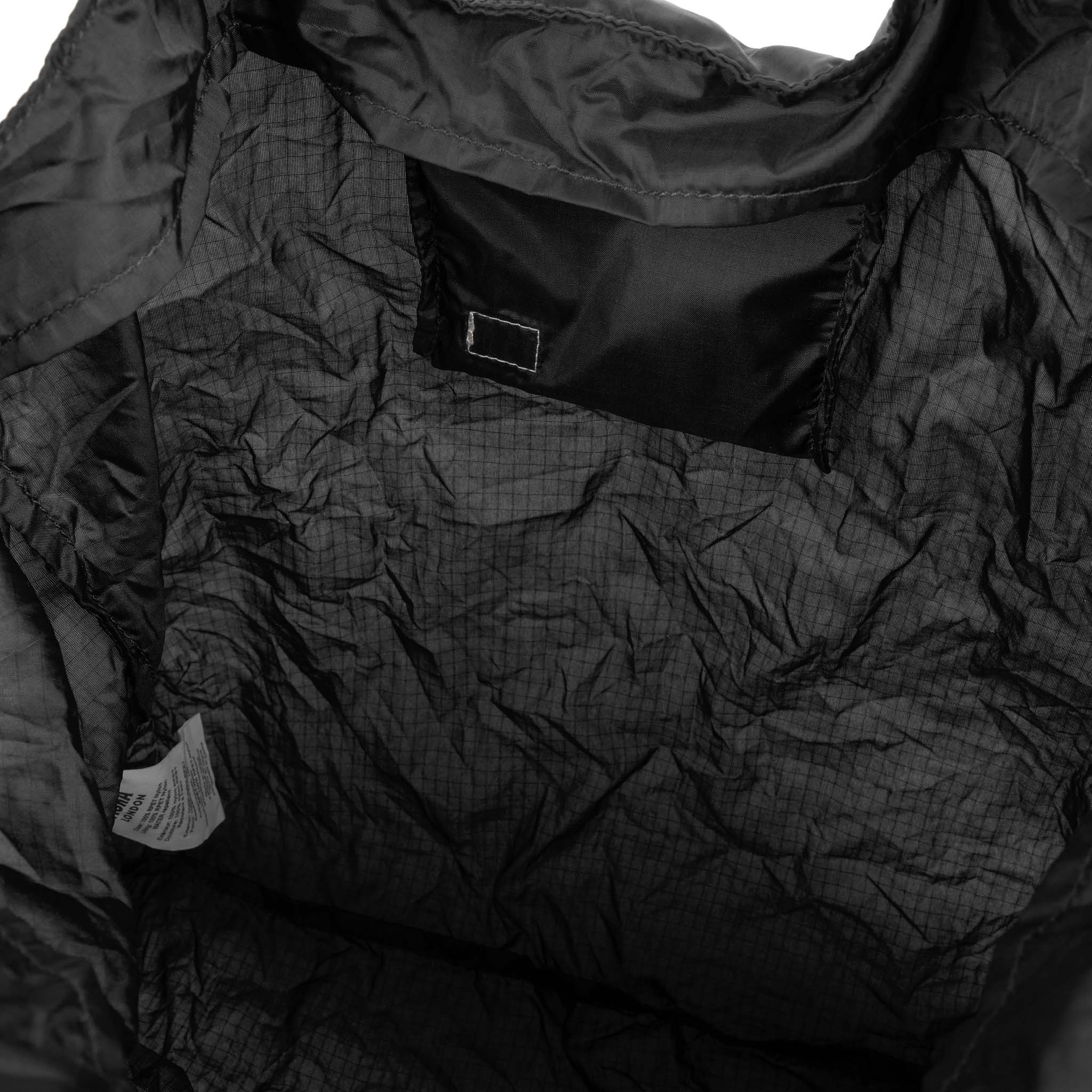 Borough Shopper Tote Bag Medium Recycled Nylon Ripstop - Black