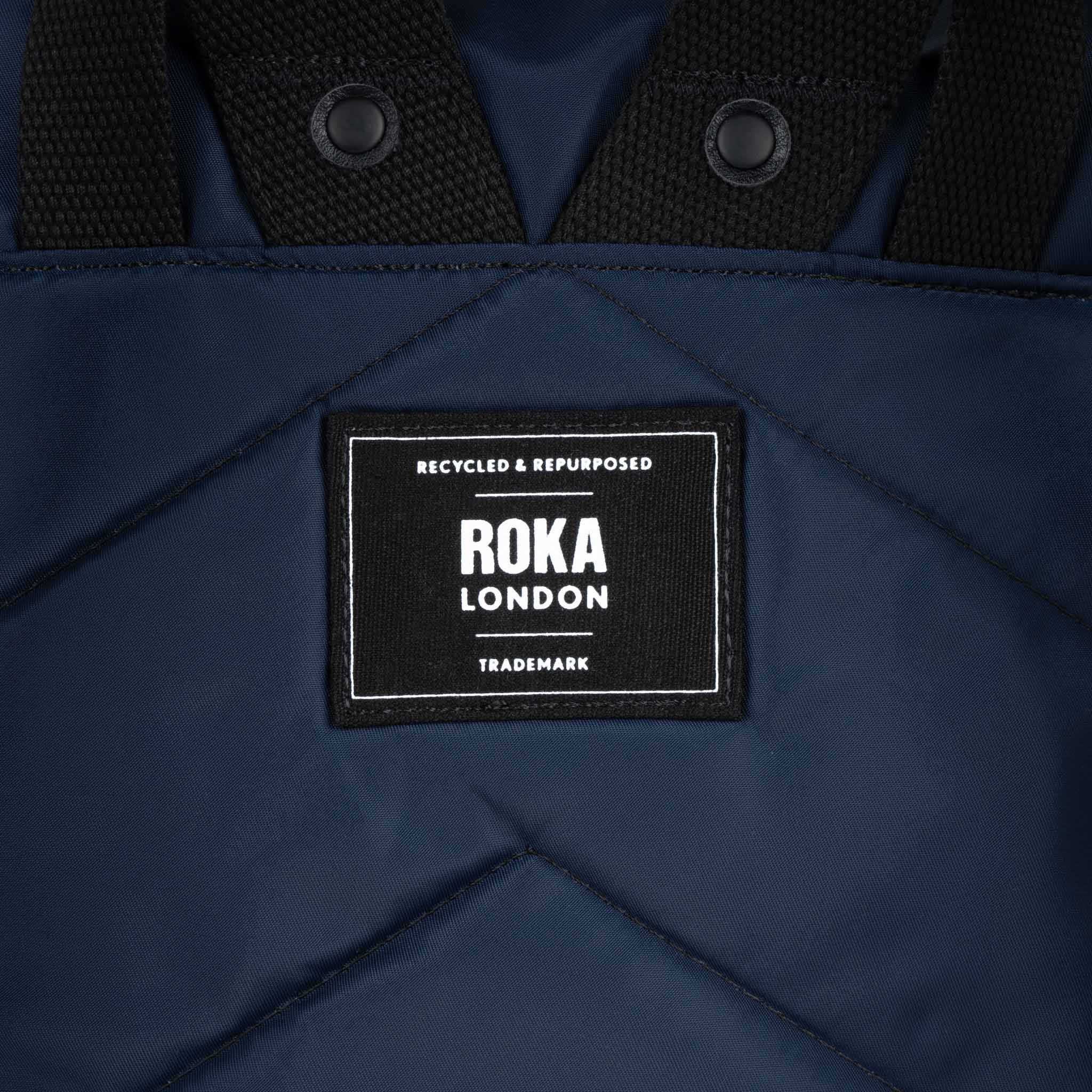 Black Label Camden P Backpack Medium Recycled Nylon - Midnight