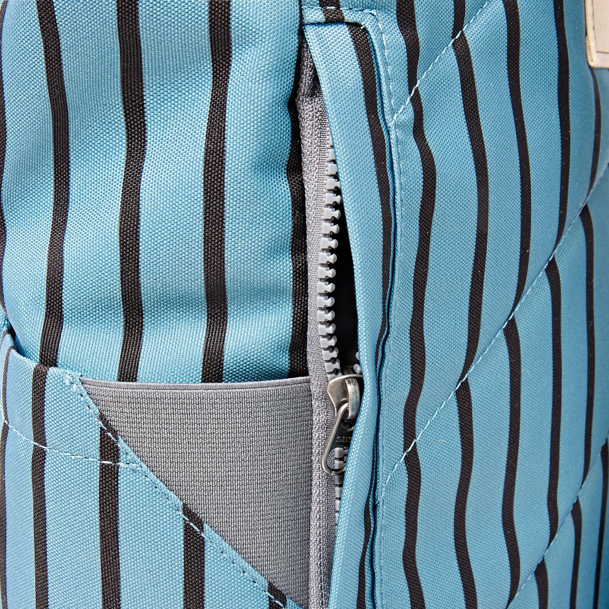 Canfield Roll Top Backpack in Blue Stripe - Small