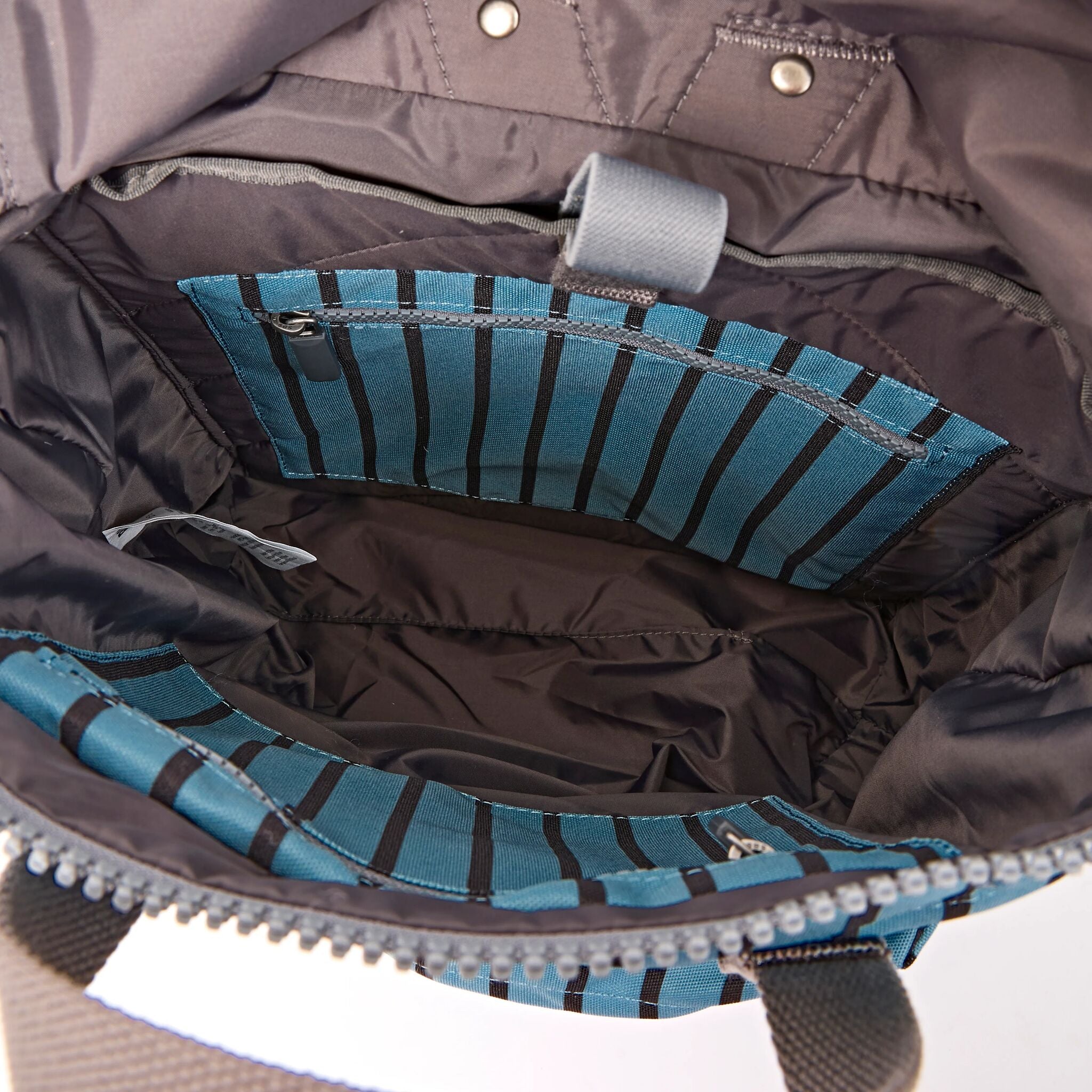 Canfield Roll Top Backpack in Blue Stripe - Medium