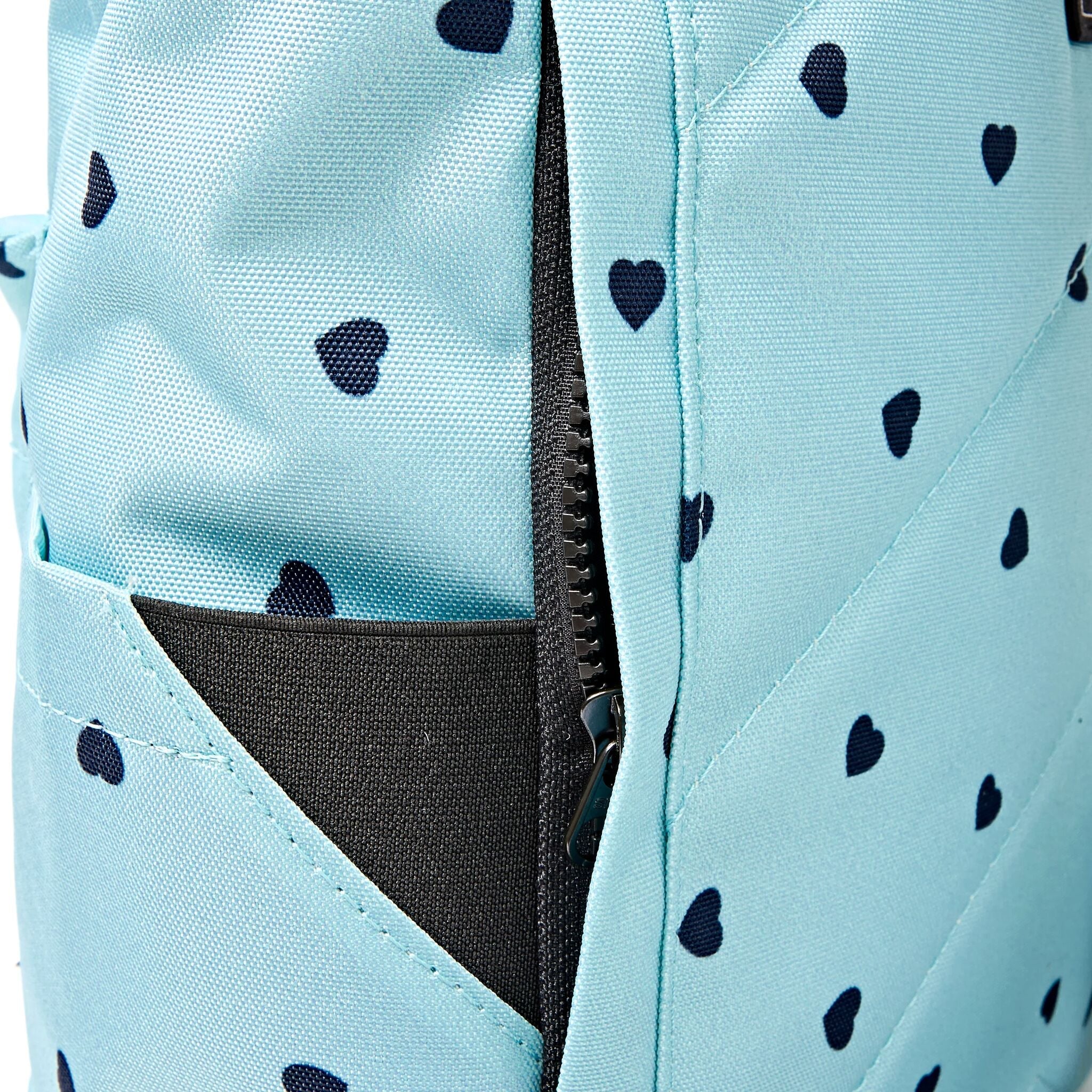 Canfield Roll Top Backpack in Heart Print - Small