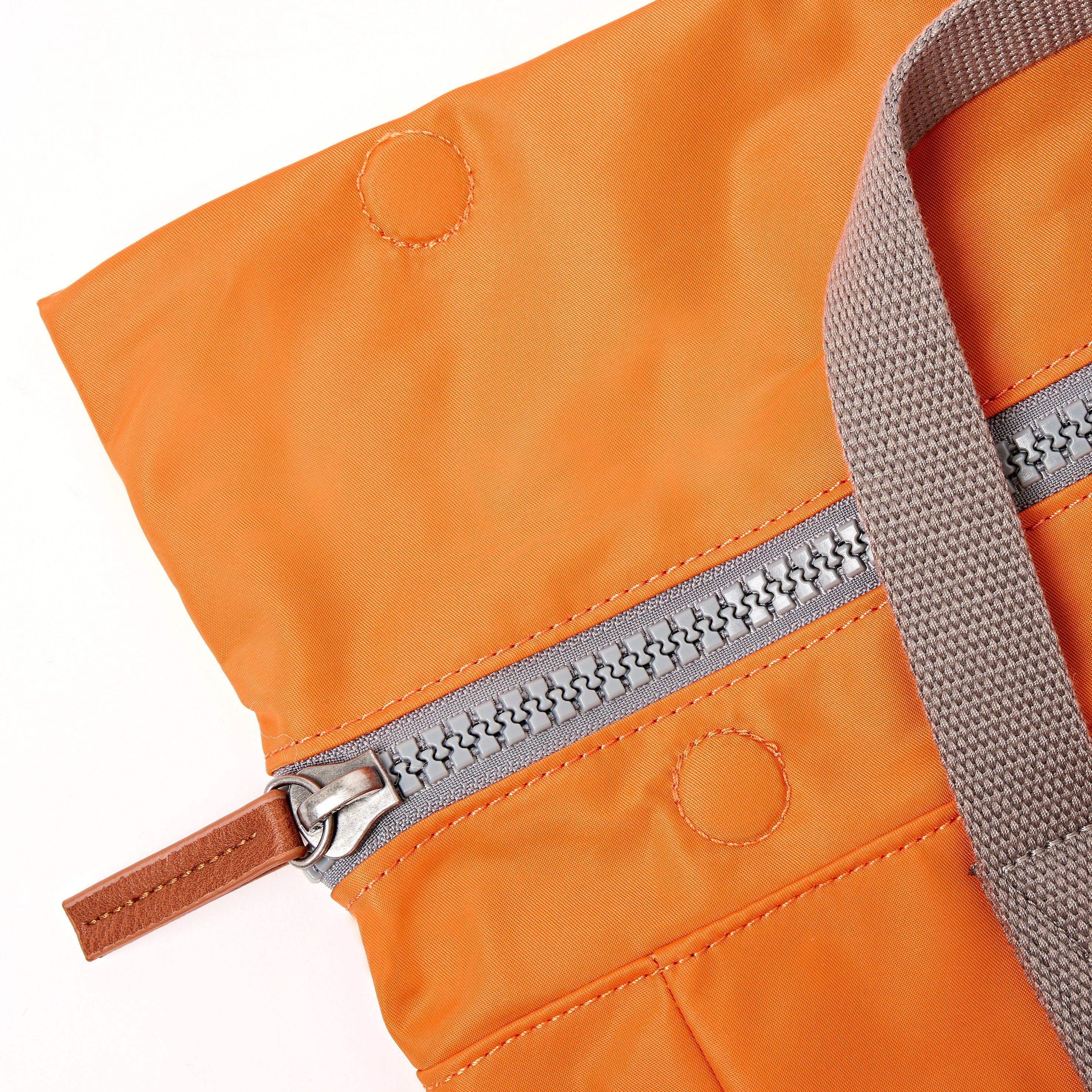 Canfield Roll Top Backpack Small Recycled Nylon - Jaffa Orange