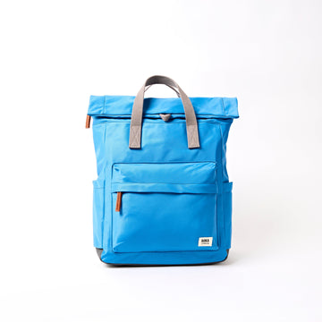 Canfield Roll Top Backpack Small Recycled Nylon - Malibu Blue