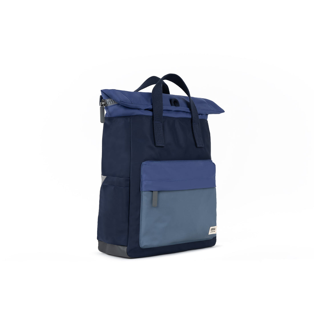 Canfield Roll Top Backpack Medium Recycled Nylon - Indigo Tonal