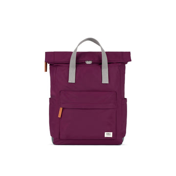 Canfield Roll Top Backpack Medium Recycled Nylon Ripstop - Royal Burgundy