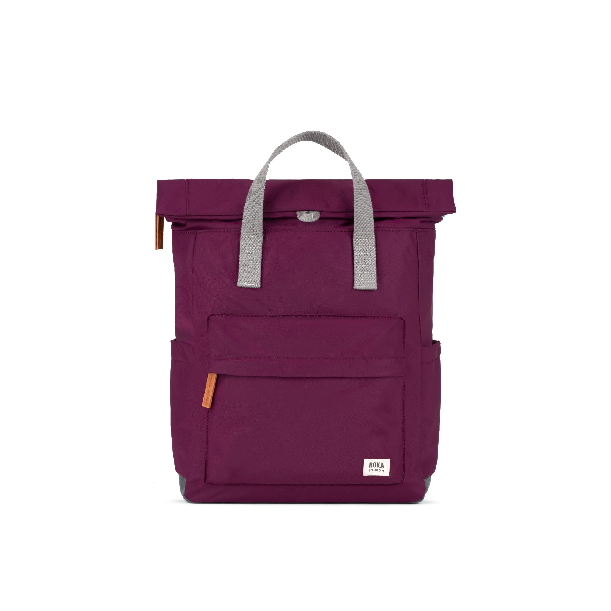 Canfield Roll Top Backpack Small Recycled Nylon Ripstop - Royal Burgundy