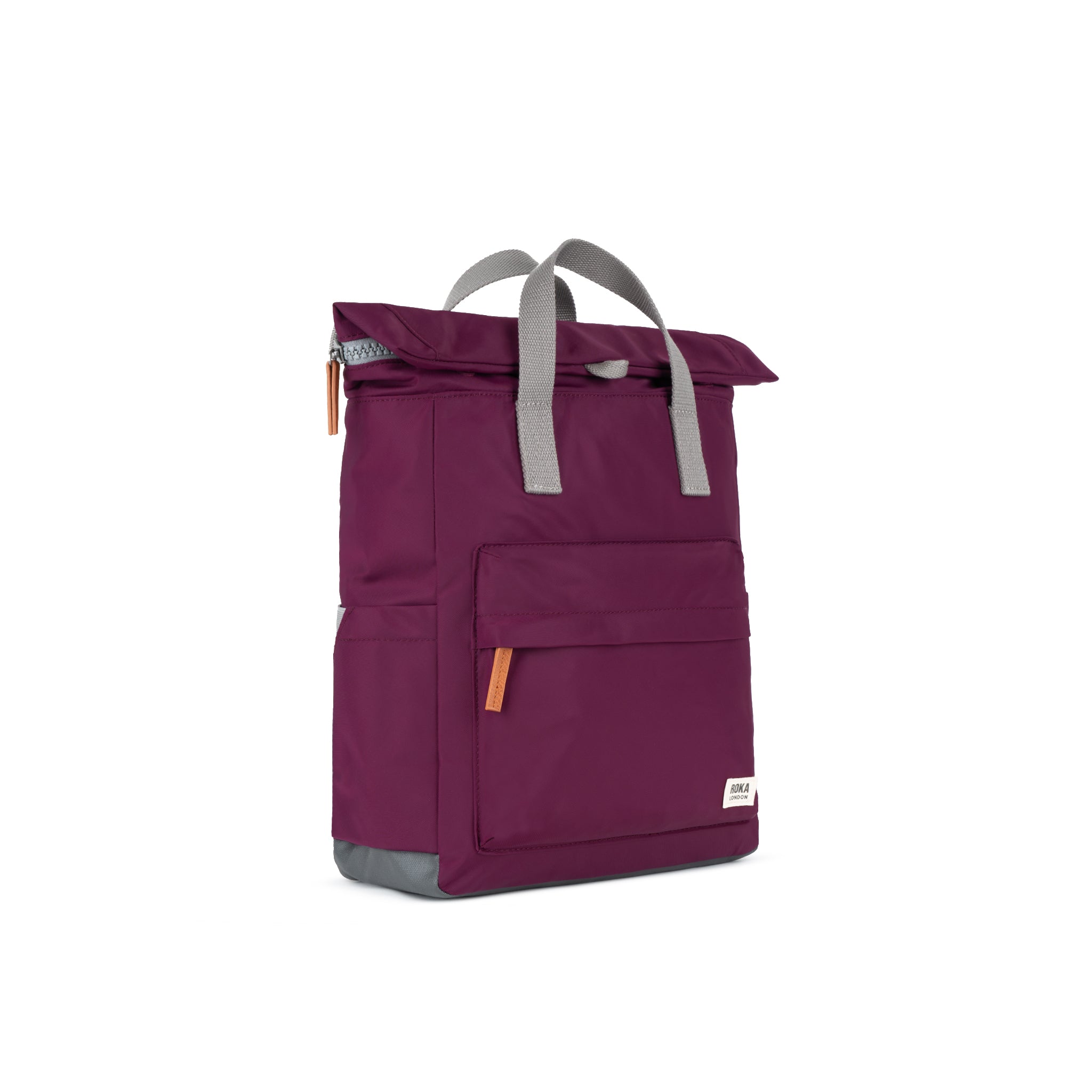 Canfield Roll Top Backpack Small Recycled Nylon Ripstop - Royal Burgundy