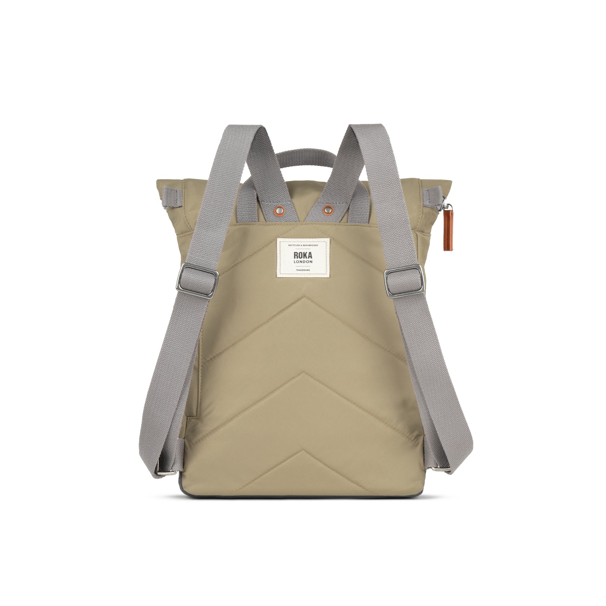 Canfield Roll Top Backpack Small Recycled Nylon - Taupe