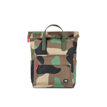 Canfield Roll Top Backpack Medium Recycled Canvas - Vintage Camo