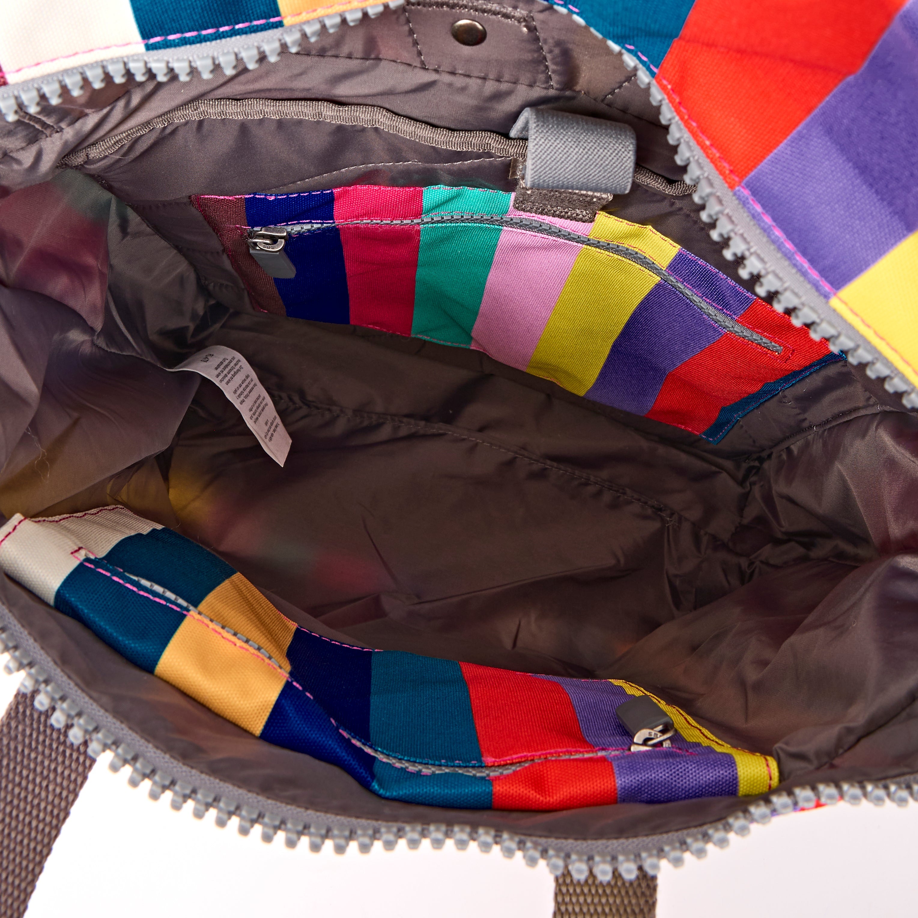 Canfield Roll Top Backpack in Wide Multi Stripe