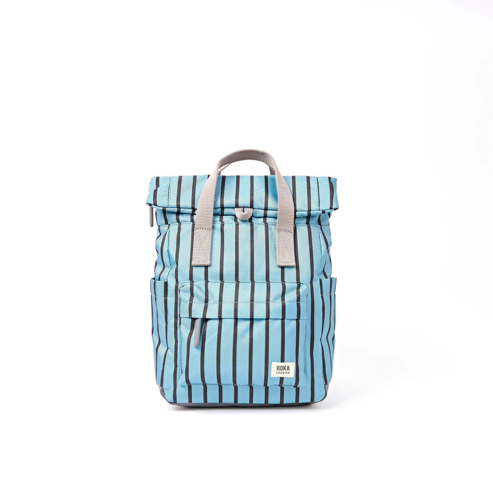 Canfield Roll Top Backpack in Blue Stripe - Medium