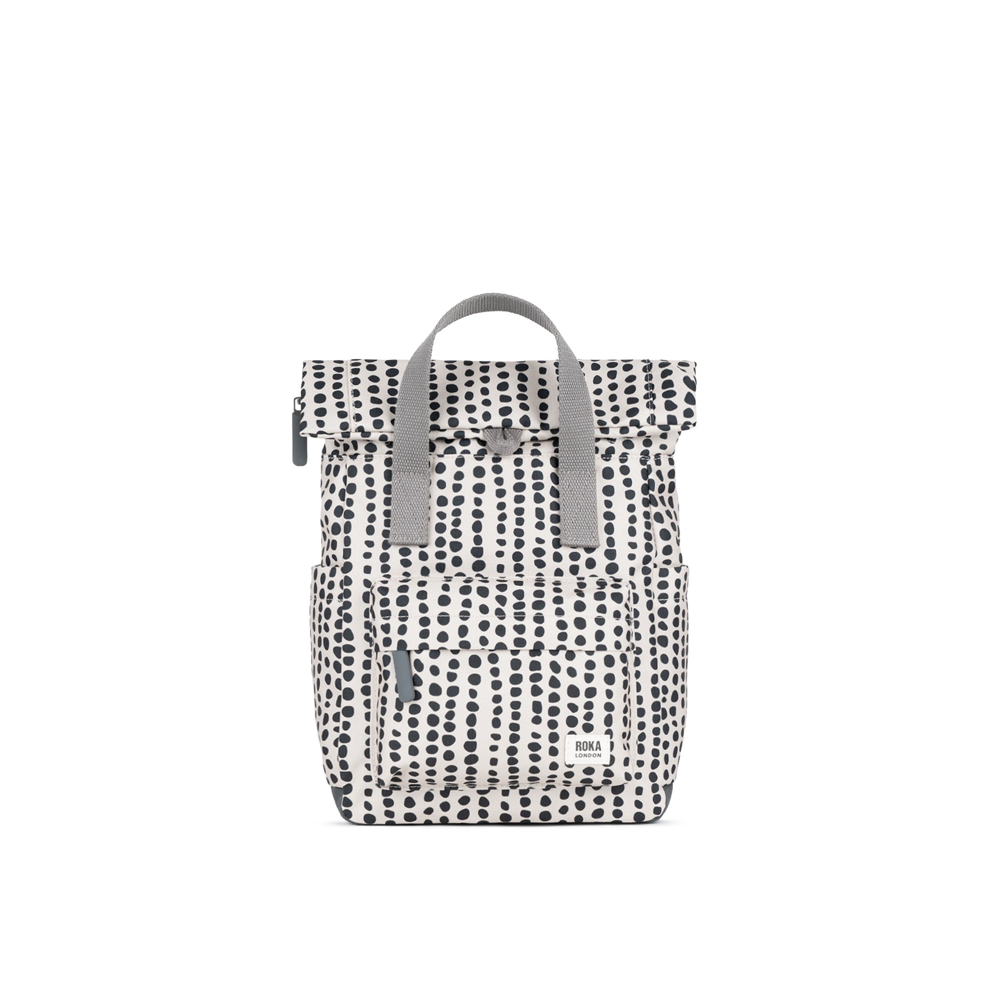 Canfield Roll Top Backpack Small Recycled Canvas - Linear Dot