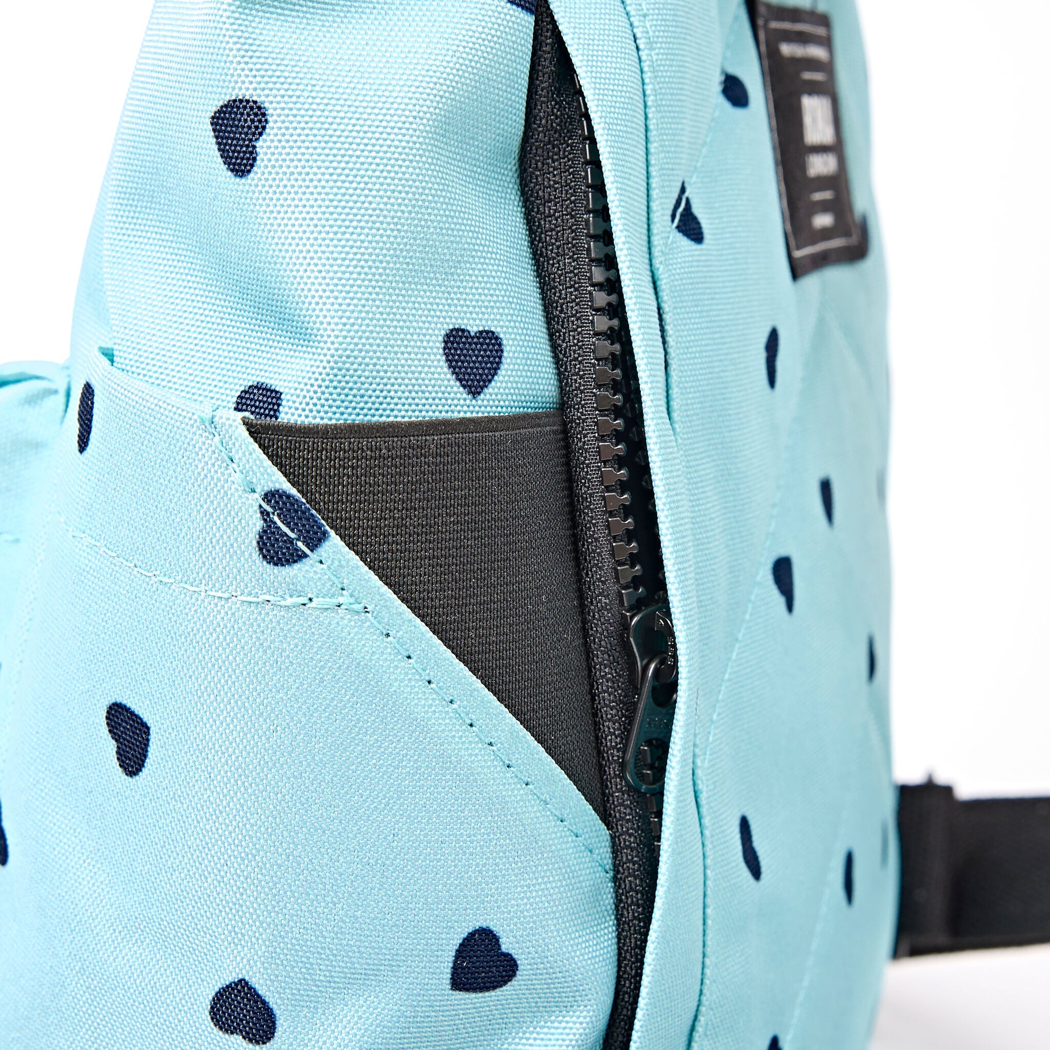 Canfield Roll Top Backpack in Heart Print - Small