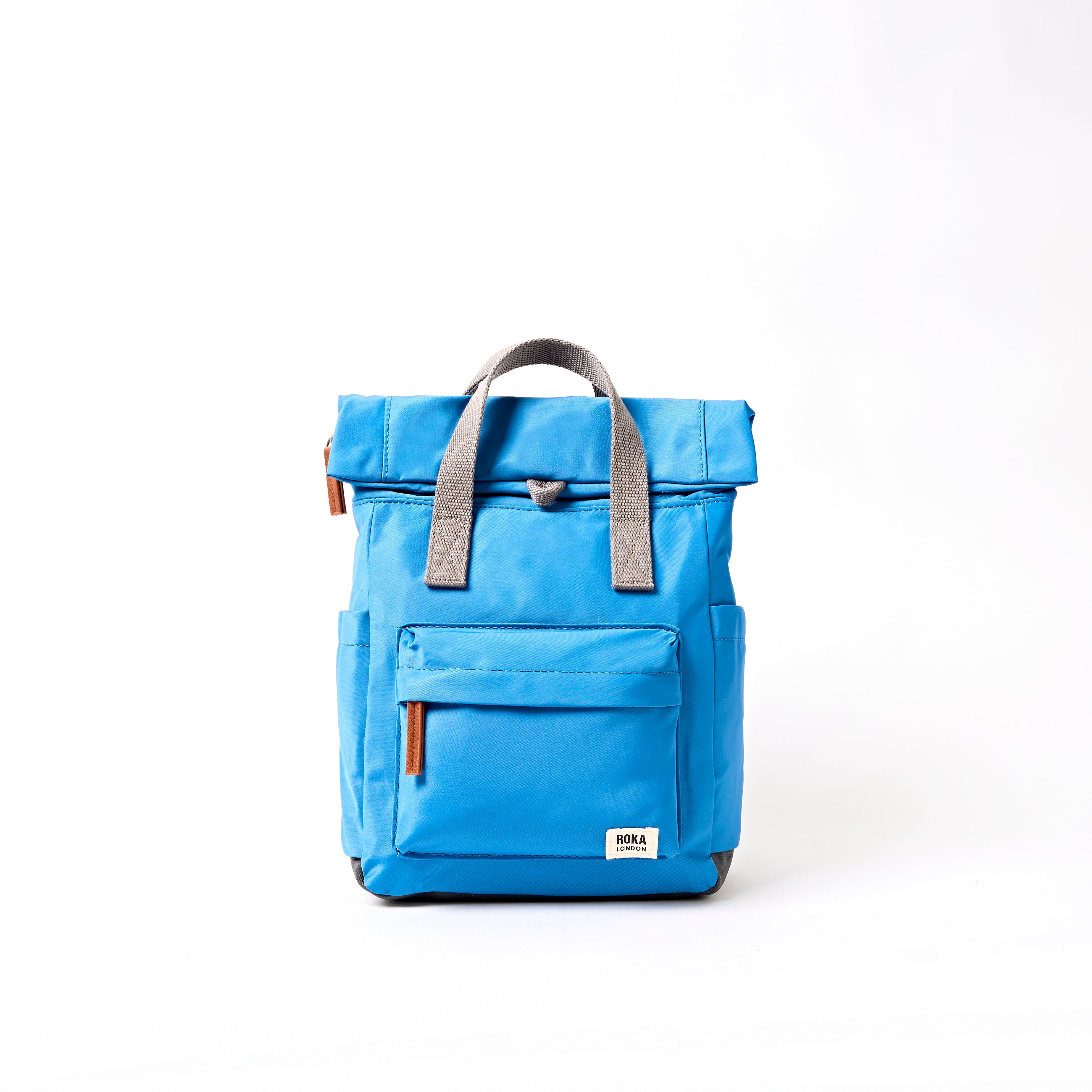 Canfield Roll Top Backpack Small Recycled Nylon - Malibu Blue