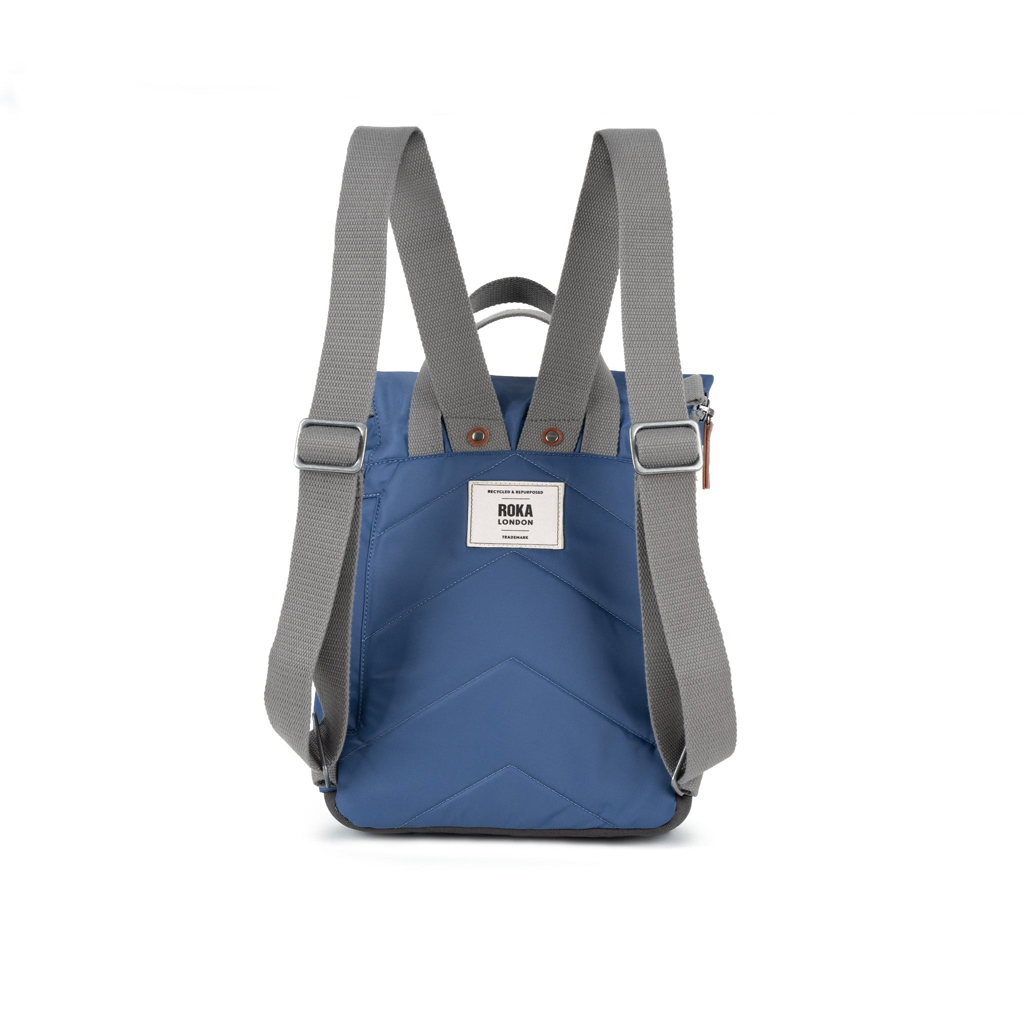 Canfield Roll Top Backpack Small Recycled Nylon - Burnt Blue